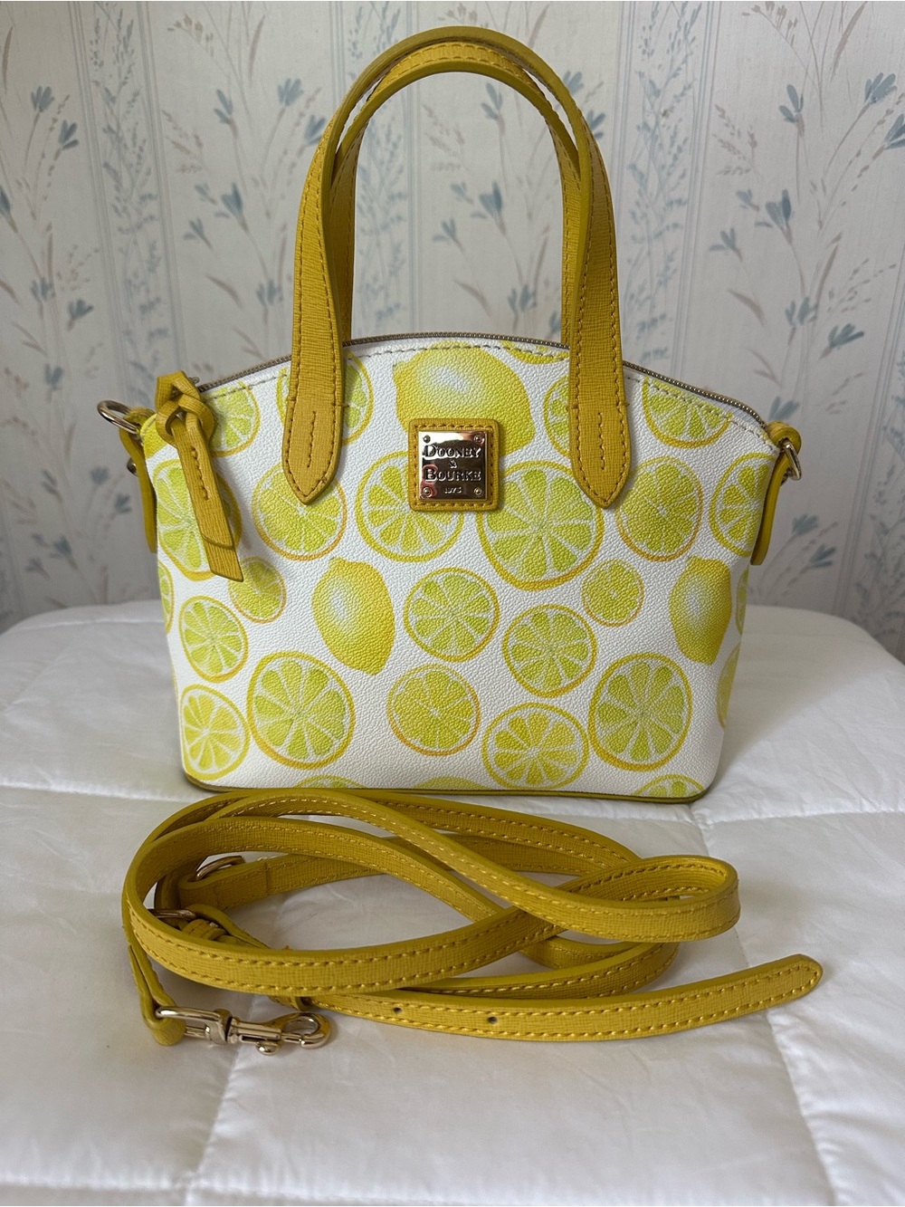 Dooney & Bourke Lemon-Print Mini Satchel